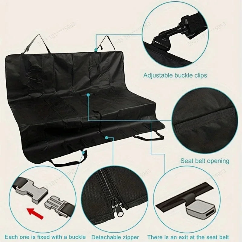 🐶 Ride in Style: Waterproof Dog Car Seat & Trunk Cover – Heavy-Duty, Comfy & Clean Travel Pad (1 or 2 Pcs)